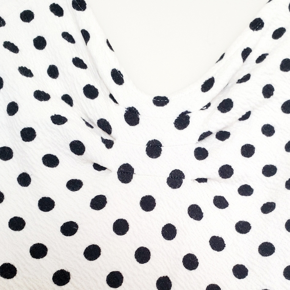 Anthropologie black and white polka dot tank dress - Picture 4 of 8